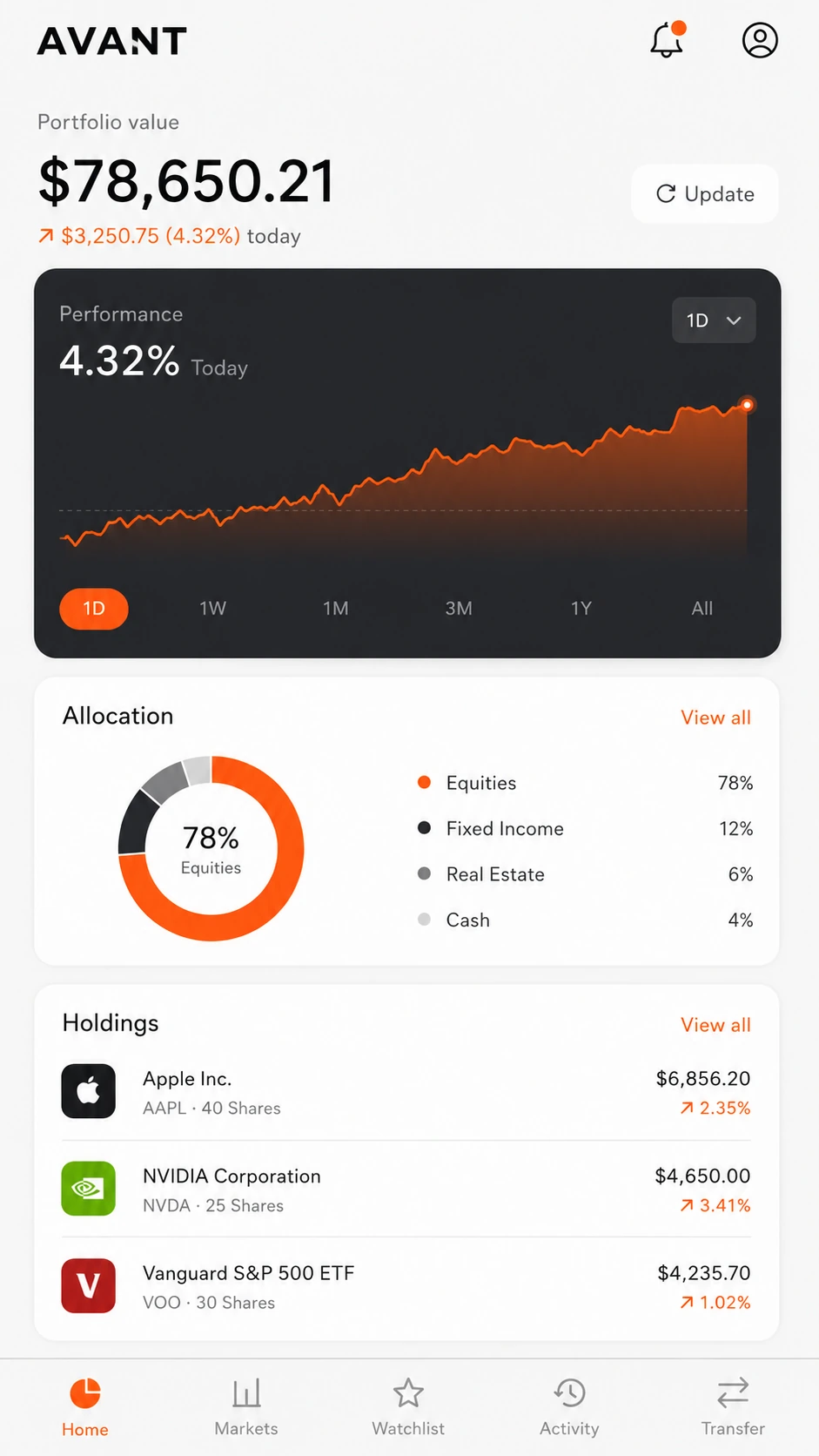 Desktop presentation of mobile app screens